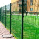 Забор из сетки зеленый
